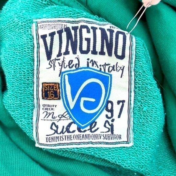 VINGINO INC. | NWT Youth Size 16 Vivid Green Hooded Sweatshirt Size 16 - Picture 2 of 12